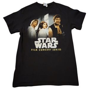 Vintage -Delta Pro Weight Star Wars Film Concert Series Black T-shirt (S)